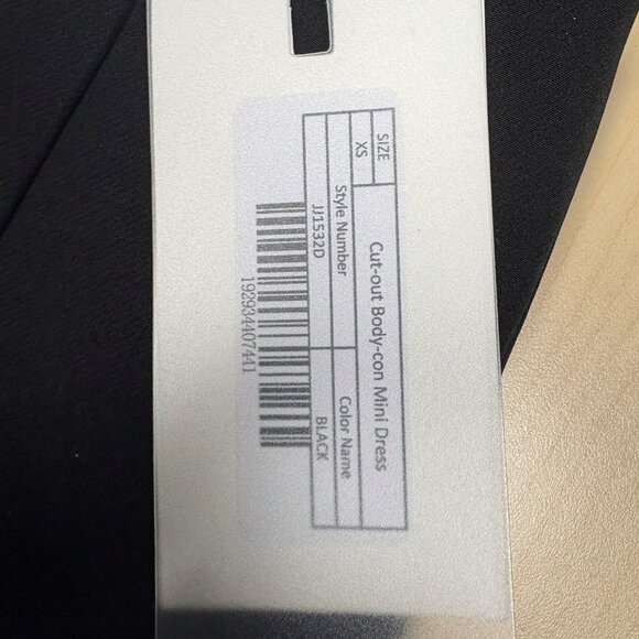 Endless Rose Black XS Mini Bodycon Cutout - Picture 3 of 5